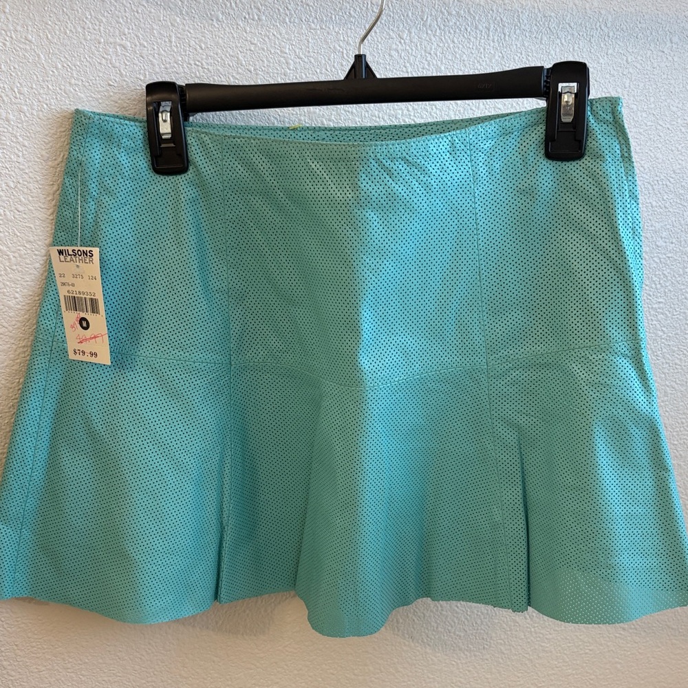 Wilson Women's Aqua Skater Leather Skirt